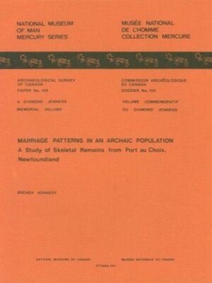 cover image of Marriage Patterns in an Archaic Population